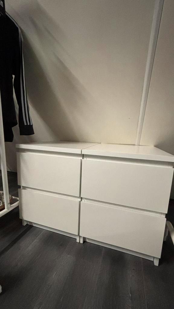 Ikea Malm Nachtkastjes, Huis en Inrichting, Slaapkamer | Nachtkastjes, Zo goed als nieuw, 45 tot 65 cm, Ophalen of Verzenden