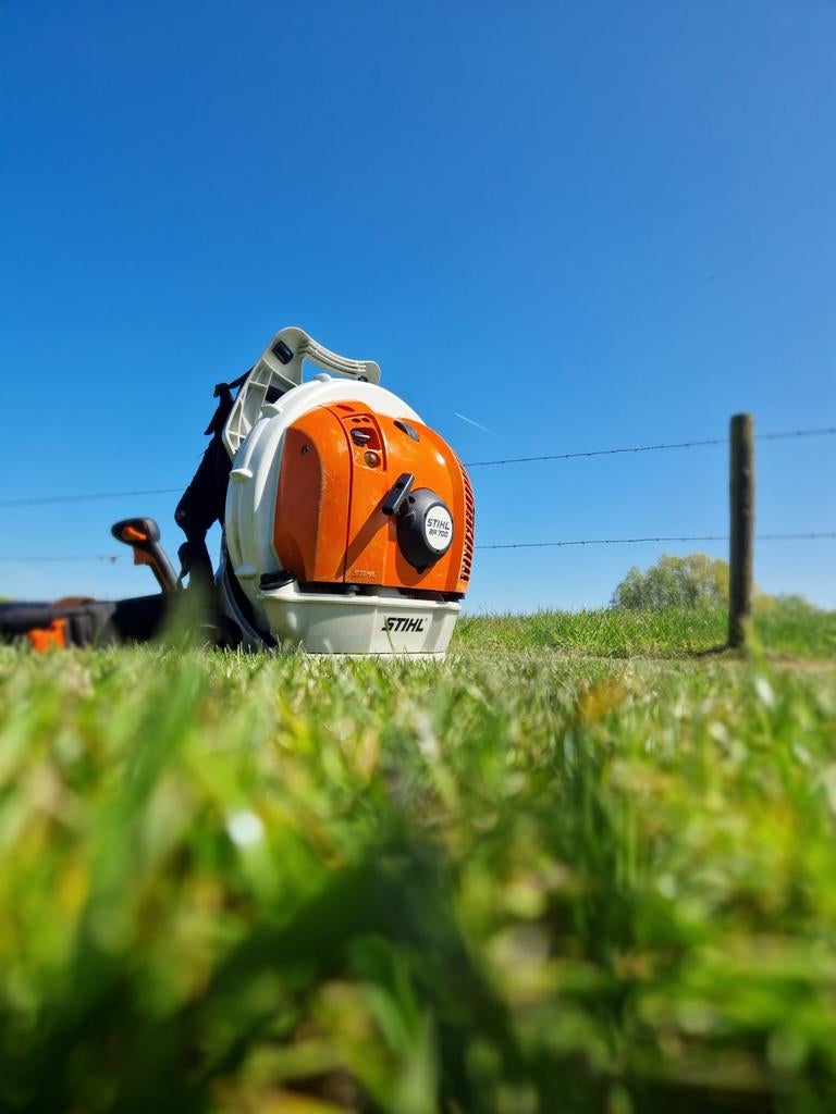 Stihl BR 700 Bladblazer, Tuin en Terras, Bladblazers, Ophalen, Gebruikt, Ruggedragen, Stihl