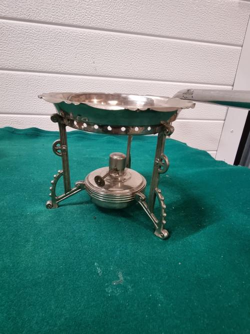 Warmhoud brander theelichthouder verzilverd, Ophalen of Verzenden, 'T Olde Gre-j, Info@toldegrej.nl, Endepoelstraat 20f Didam