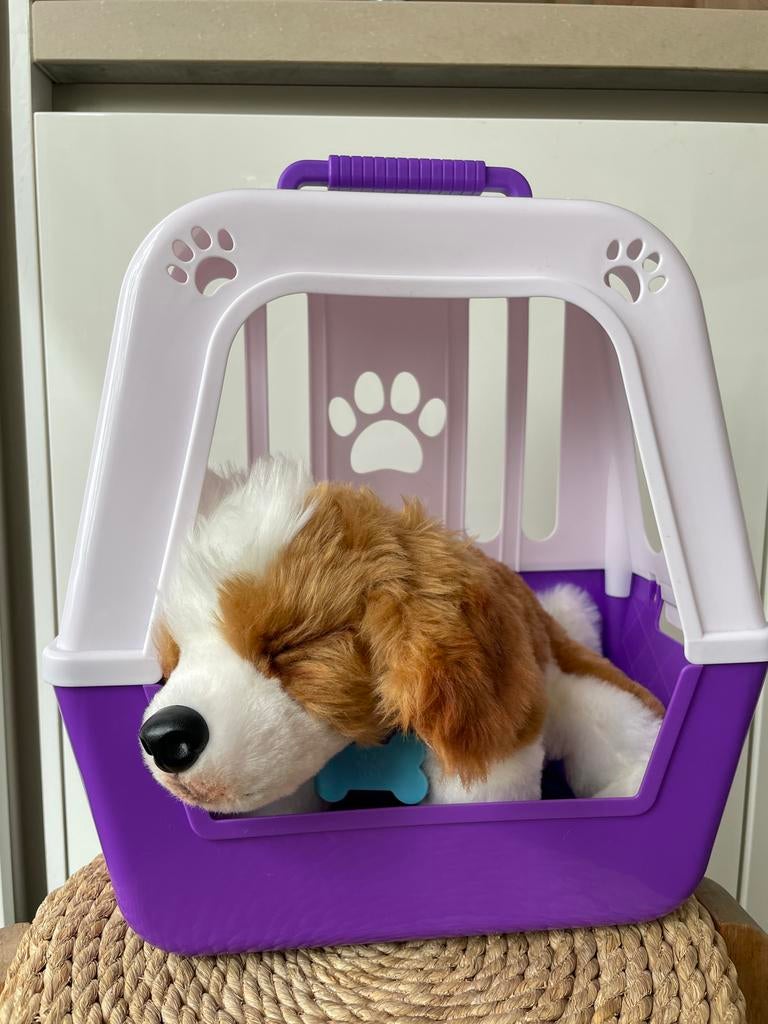 Little Live Pets puppy in draagmand, Ophalen, Zo goed als nieuw, Hond, Interactief