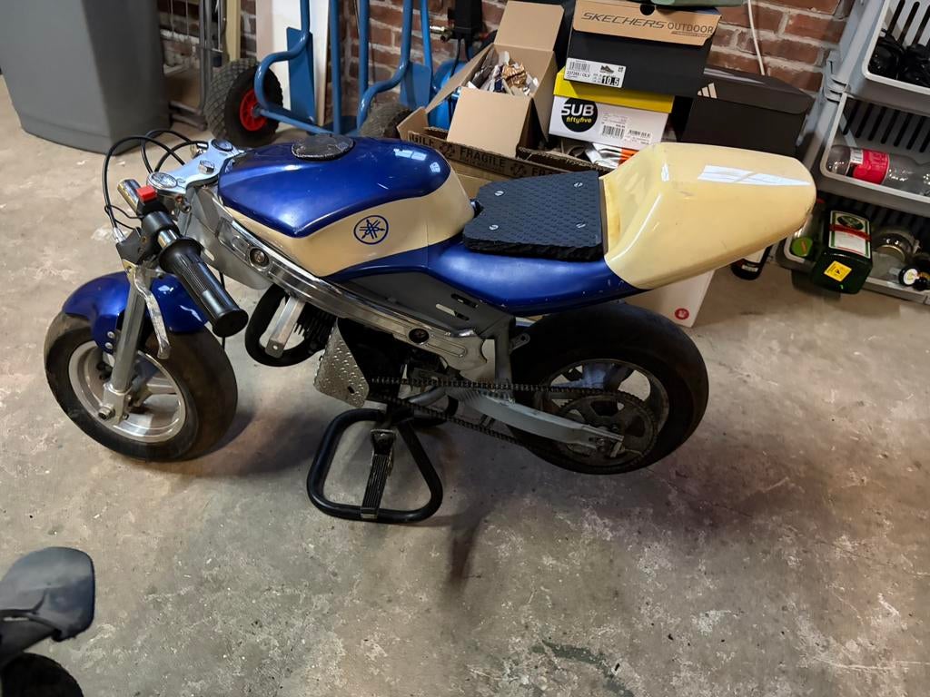 Minibike opknapper plus onderdelen, Fietsen en Brommers, Minibikes, Midibikes en Pitbikes, Ophalen, Zo goed als nieuw, Overige typen