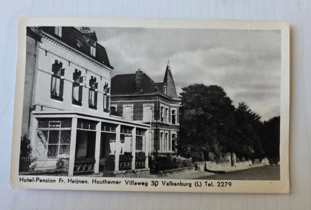 Hotel, Pension Fr. Heijnen Valkenburg, Verzamelen, Ophalen of Verzenden, 1960 tot 1980, Ongelopen, Limburg