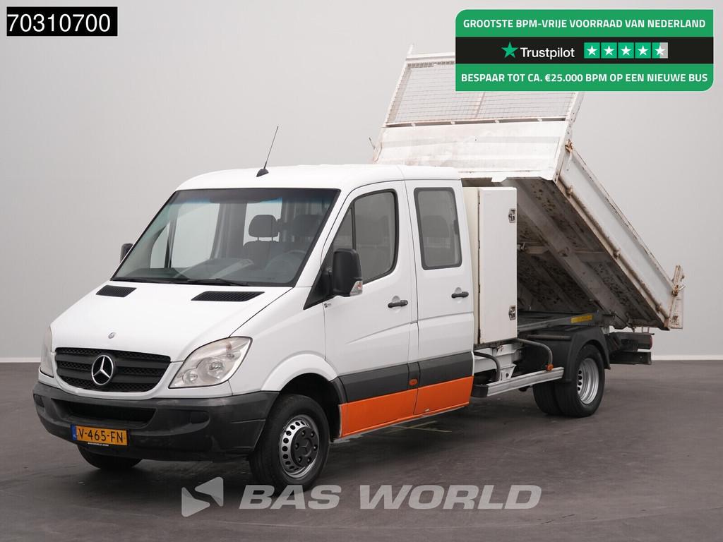 Mercedes Sprinter 513 CDI Dubbel Cabine Kipper met Kist Dubb, Auto's, Bestelauto's, Bedrijf, Te koop, Airconditioning, Centrale vergrendeling