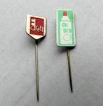 Dreft en Dubro speldjes oud speldje 2x afwasmiddel, Verzamelen, Ophalen of Verzenden, Gebruikt, Merk, Speldje of Pin