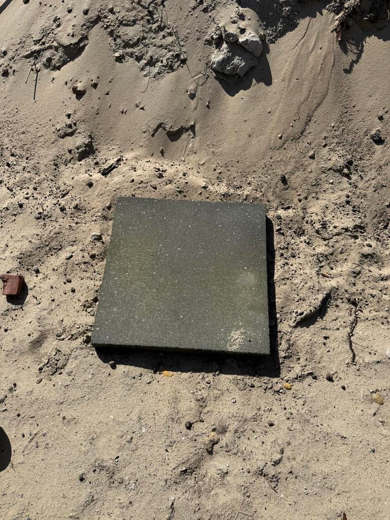 Antraciet 60x60 tegels 220+/- stuks, Tuin en Terras, Ophalen, Beton, Terrastegels