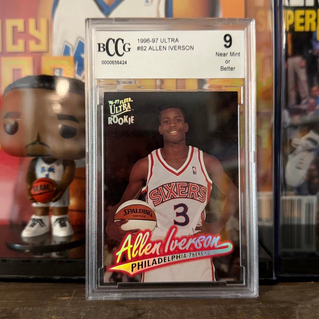 Allen Iverson Rookie Card NBA kaartjes basketball vintage, Ophalen of Verzenden, Zo goed als nieuw, Plaatje