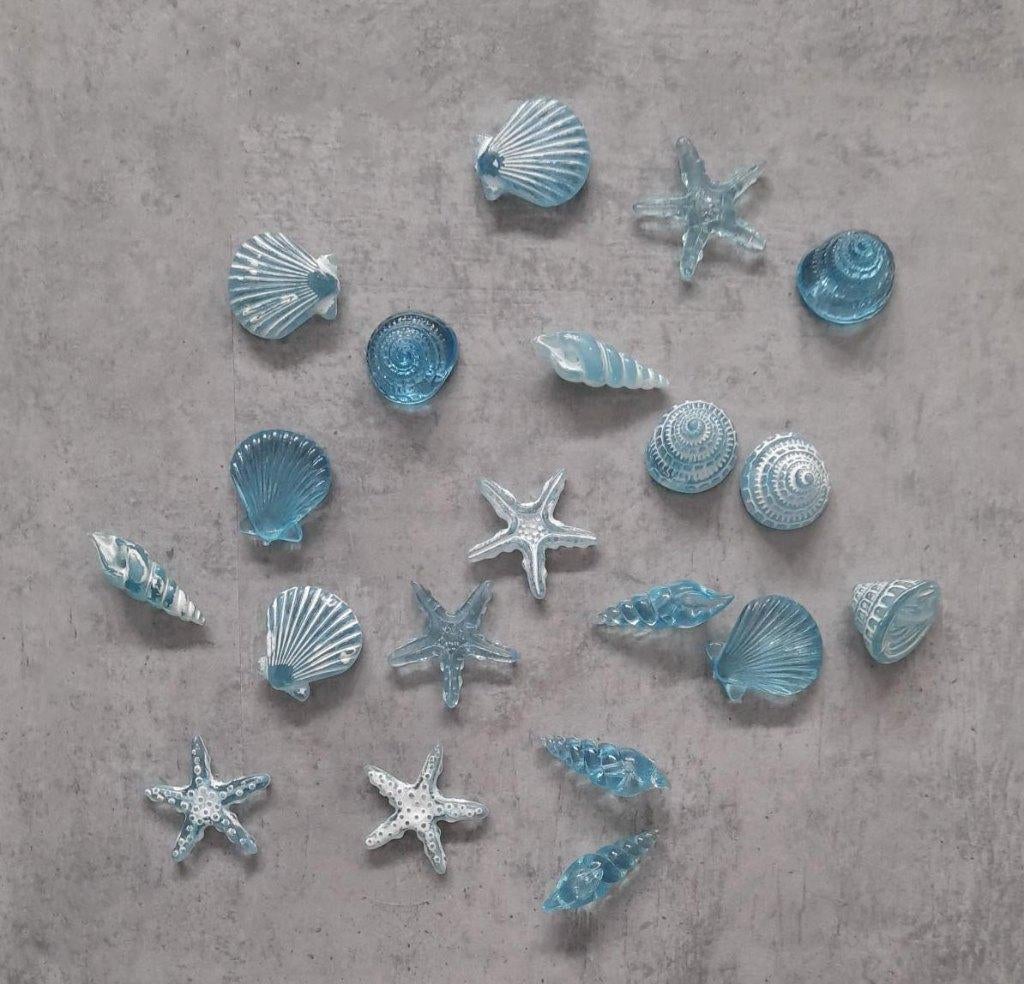 Divers DECORATIE materiaal: schelpjes, bloemetjes, siersteen, Ophalen of Verzenden, Zo goed als nieuw