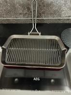 Grillplaat  gietijzer, Ophalen of Verzenden, Gebruikt, Gietijzer, Koekenpan of Braadpan