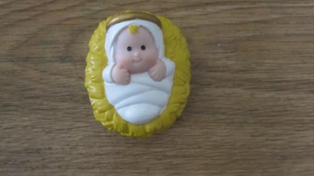 Fisher-Price Little people Maria-Jezus & ezel v d Kerststal, Kinderen en Baby's, Ophalen of Verzenden, Zo goed als nieuw, Speelset