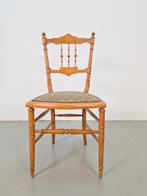 Vintage spoel stoel turned spool chair Chiavari, 1950s Italy, Vintage, Ophalen of Verzenden, Eén, N