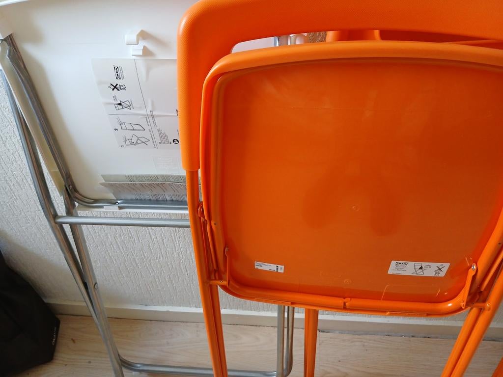 Klapstoelen, 3 stuks voor €10,-, Ophalen, Kunststof, Overige kleuren, Drie