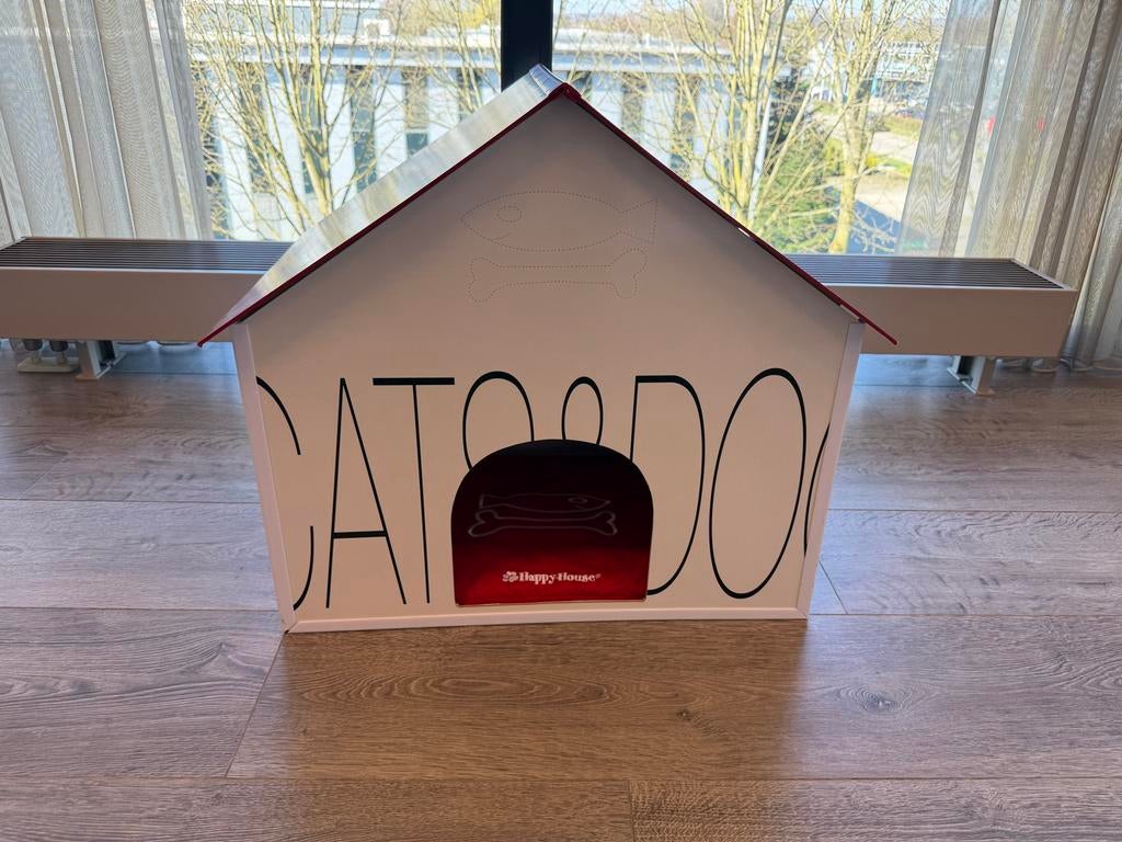 Happy House kattenhuis – design kattenhuis met kussen, Ophalen of Verzenden, Nieuw