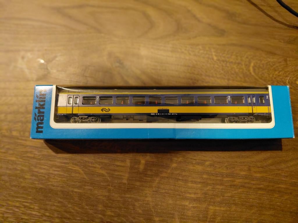 Marklin 4265 NS personenrijtuig 2e klas in de ovp, Hobby en Vrije tijd, Modeltreinen | H0, Wisselstroom, Wagon, Ophalen of Verzenden