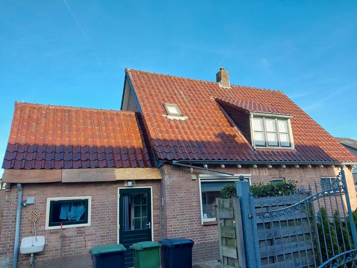 Gebruikte wijnrode verglaasde dakpannen - ca. 110 m2, Doe-het-zelf en Verbouw, Dakpannen en Dakbedekking, Gebruikt, Dakpannen