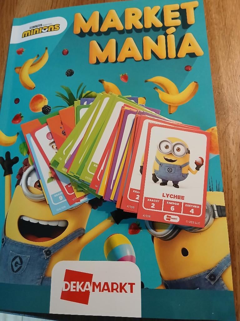 Dekamarkt Market Mania Minions kaartjes, Verzamelen, Dekamarkt, Ophalen of Verzenden