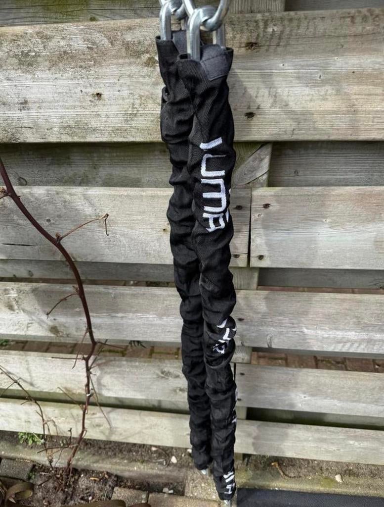 Zwart kettingslot met stoffen hoes, Ophalen, Gebruikt, Kettingslot