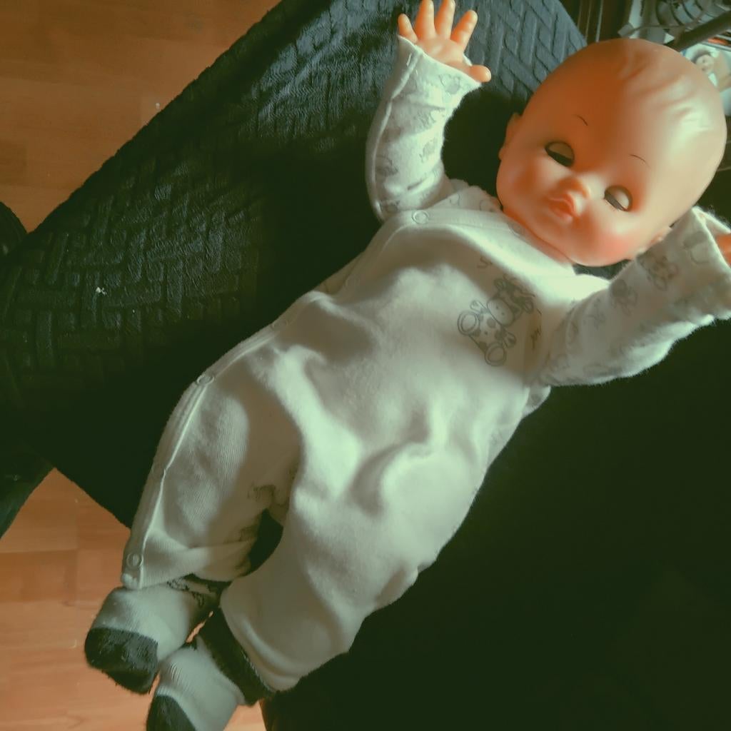 Pop, een jongetje  een furga pop, Ophalen of Verzenden, Gebruikt, Babypop