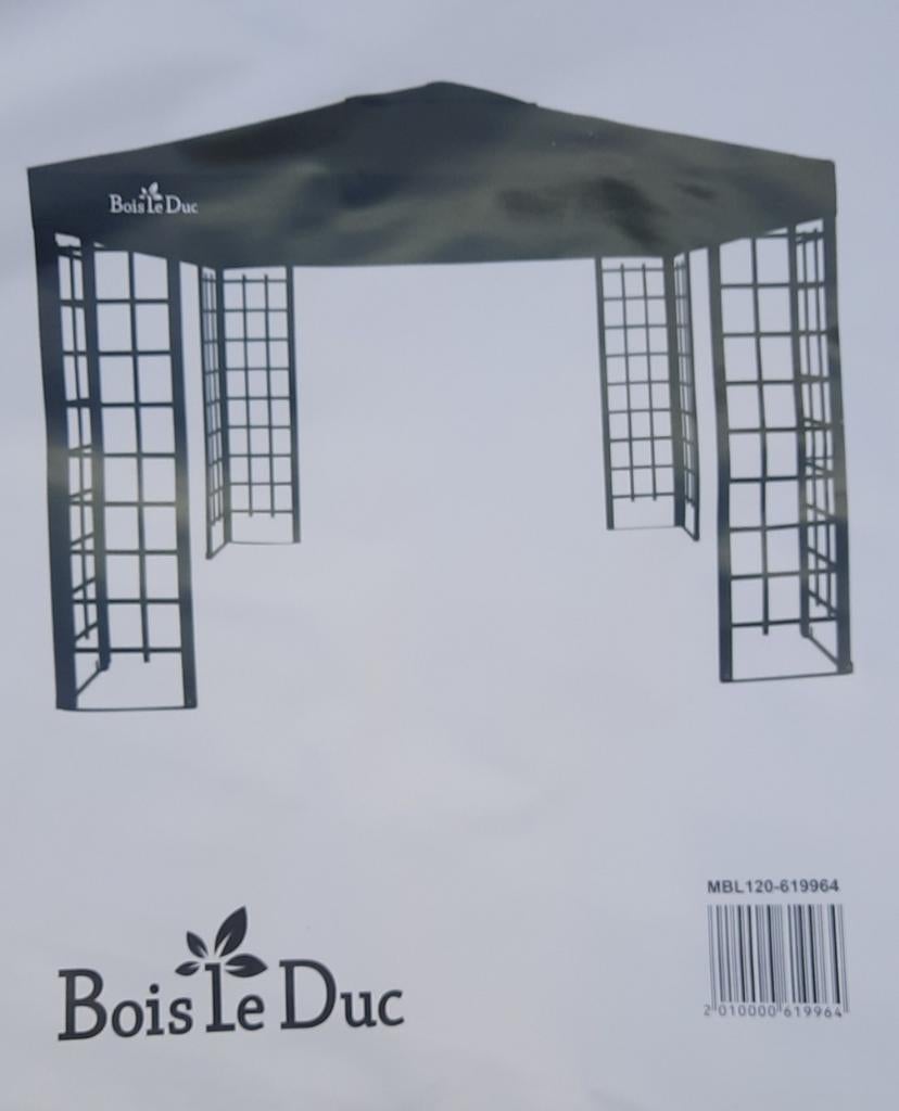 Prieel, Paviljoen Bois le Duc. incl. 2 st.nieuwe doeken 3x3, Ophalen, Minder dan 5 meter, Minder dan 4 meter, Paviljoen