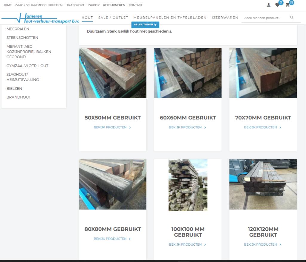 Gebruikte hardhouten palen 5x5 6x6 7x7 duurzaam hergebruikt, Tuin en Terras, Palen, Balken en Planken, Ophalen of Verzenden, Gebruikt