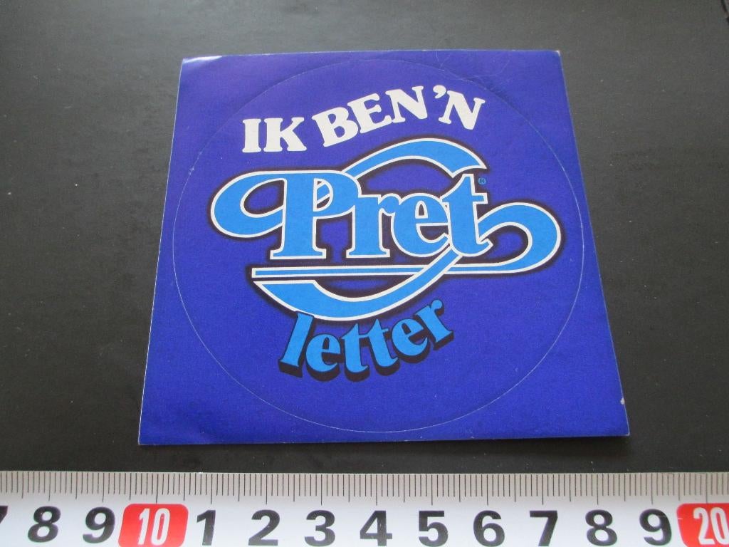sticker duyvis - ik ben 'n pretletter, Verzamelen, Ophalen, Zo goed als nieuw