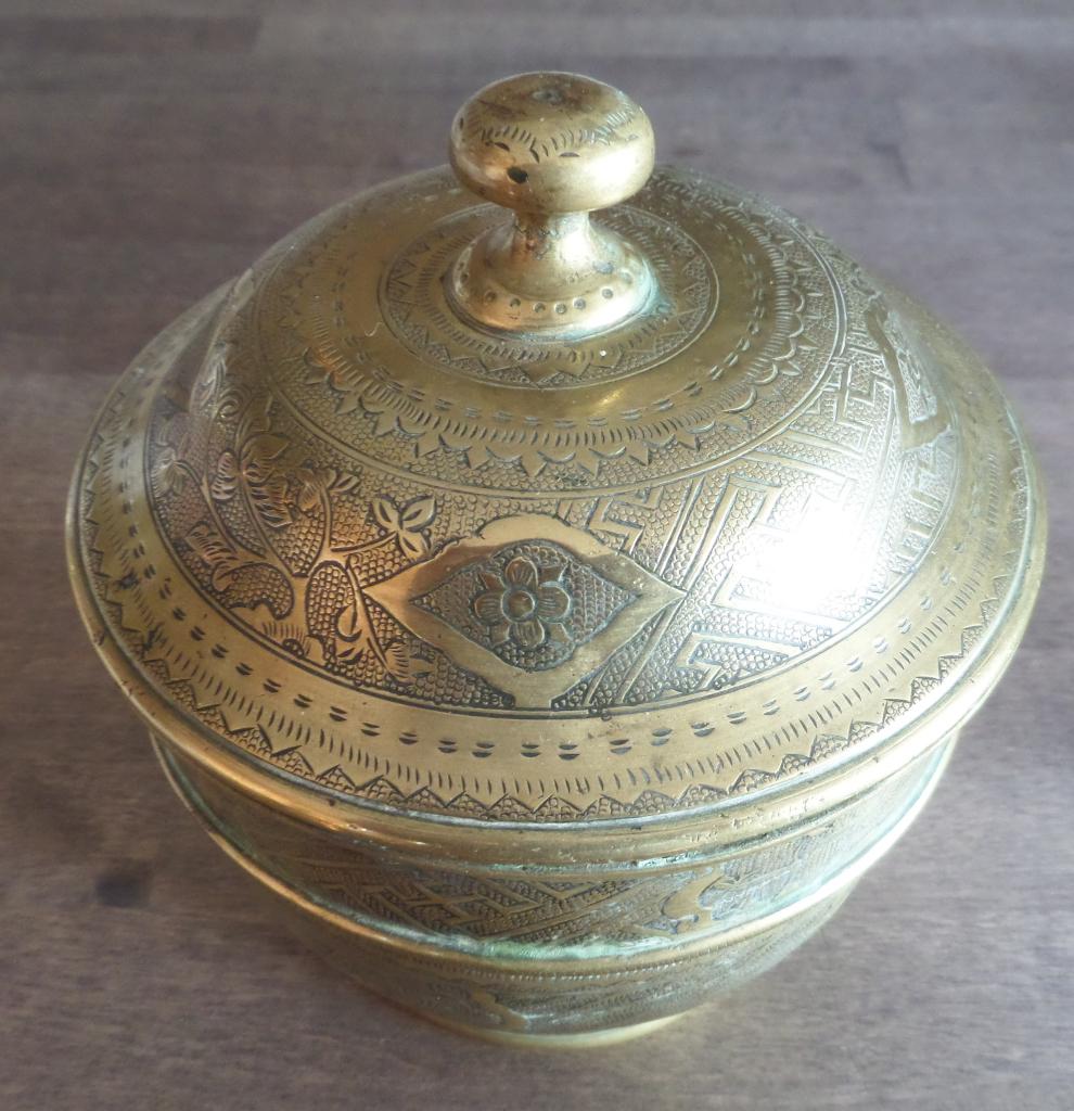 antiek tabak pot, mooi zware tabak pot met deksel., Antiek en Kunst, Ophalen of Verzenden