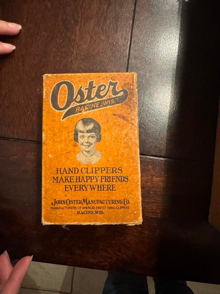 Vintage Oster Hand Tondeuse - Klassieke Kappersuitrusting, Ophalen of Verzenden