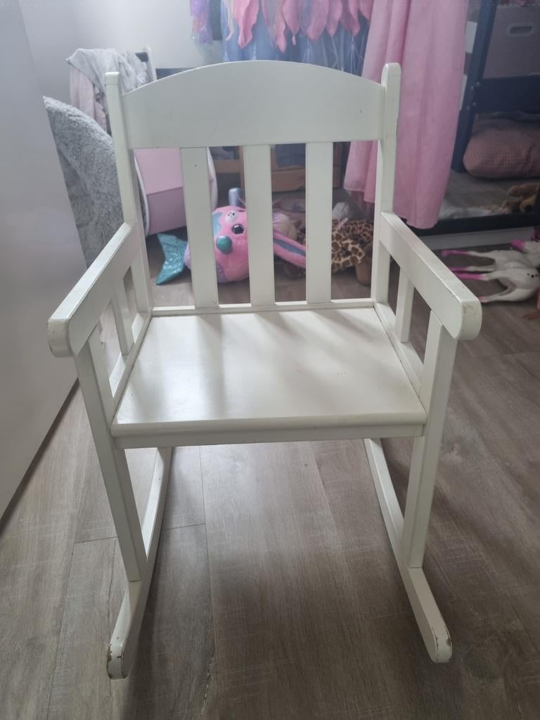 Schommelstoel hout, Kinderen en Baby's, Kinderkamer | Tafels en Stoelen, Ophalen, Gebruikt, Stoel(en)