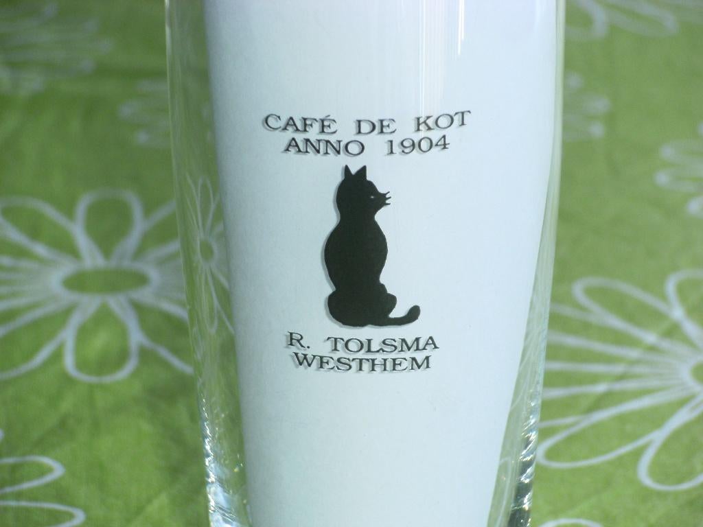 Heineken - Café de Kot dubbeldruk - R Tolsma Westhem, Ophalen of Verzenden, Zo goed als nieuw, Glas of Glazen, Heineken