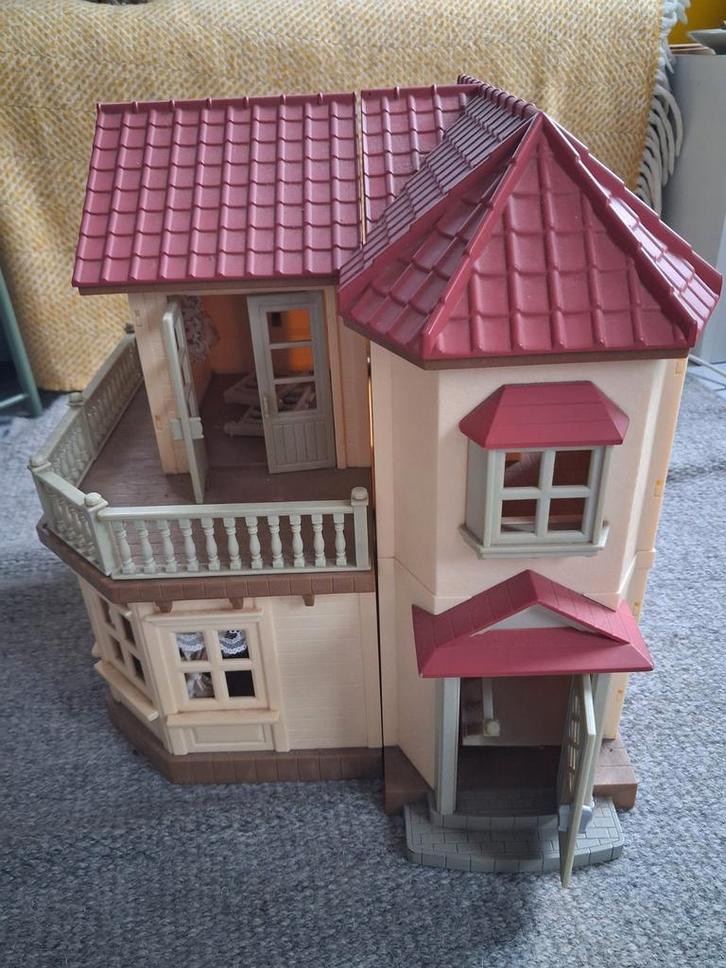 Landhuis woonhuis huizen Sylvanian Families, Kinderen en Baby's, Speelgoed | Poppenhuizen, Gebruikt, Poppenhuis, Ophalen of Verzenden