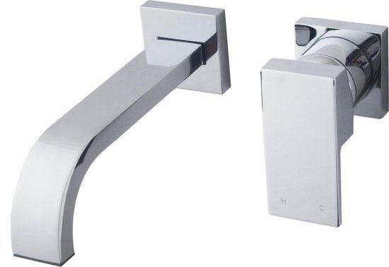 Wiesbaden Rombo Inbouw Eenhendel Wastafel kraan - Chroom, ., Wit, Nieuw, Ophalen of Verzenden