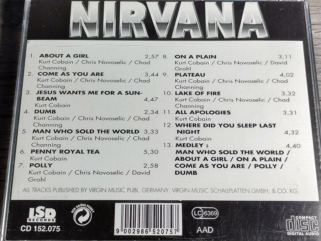 Nirvana - Unplugged Live USA, Ophalen of Verzenden, Zo goed als nieuw, Poprock