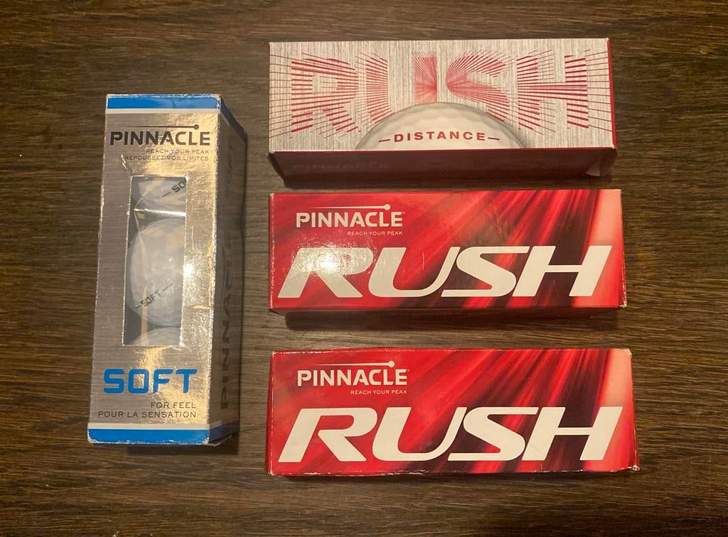 NIEUWE PINNACLE RUSH / SOFT GOLFBALLEN (12 STUKS ), Ophalen, Zo goed als nieuw, Bal(len)