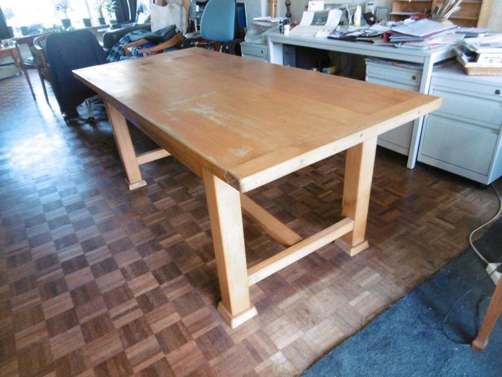 Slagers tafel, Huis en Inrichting, Tafels | Eettafels, Gebruikt, 50 tot 100 cm, 150 tot 200 cm, Vijf personen of meer, Rechthoekig