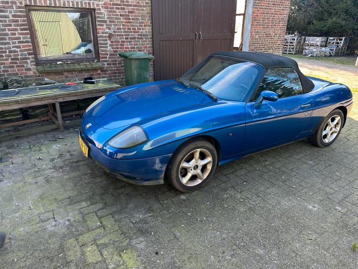 Fiat Barchetta 183 1996 Blauw, Auto's, Fiat, Bedrijf, Barchetta, Benzine, Cabriolet, Handgeschakeld, Geïmporteerd, Blauw, Zwart