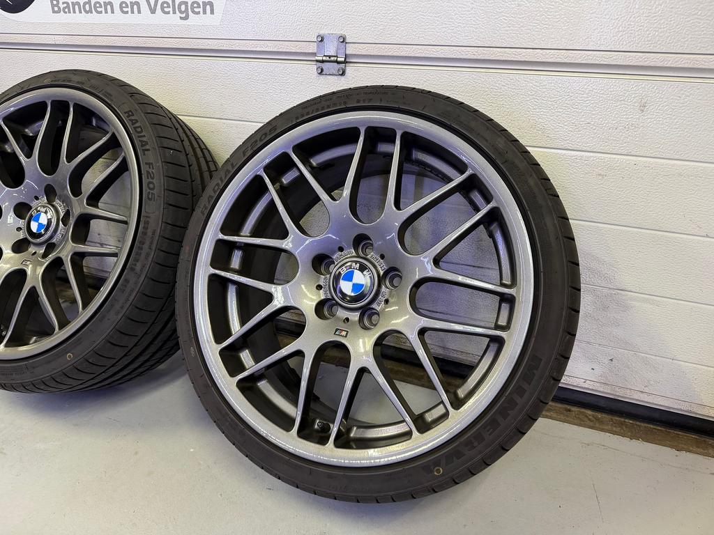 19inch BMW Style 163 CSL Breedset Velgen! ZGN Banden! 5x120, Auto-onderdelen, Banden en Velgen, 19 inch, Gebruikt, -, -