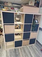 IKEA Kallax open kast met 16 vakken, Ophalen, Met plank(en), Gebruikt, 100 tot 150 cm