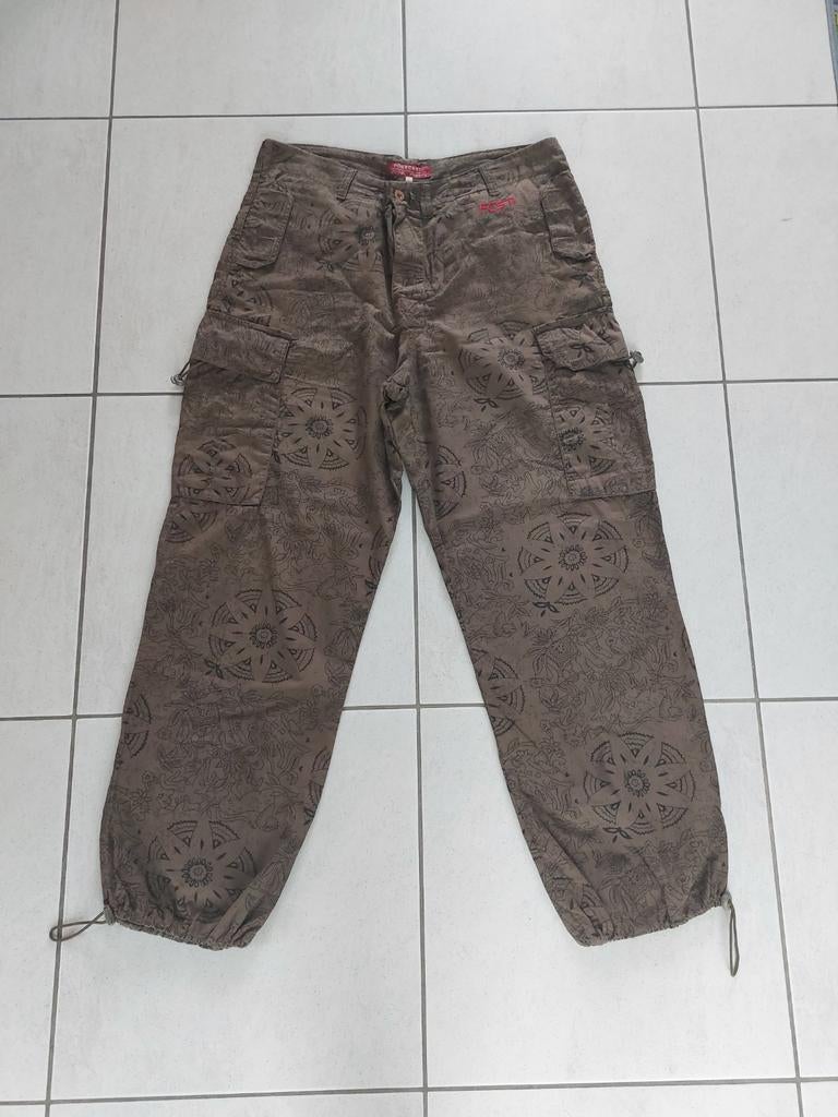 Forecast cargo broek met patroon, maat L, Ophalen of Verzenden