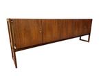 Vintage Lowboard / Sideboard - 253cm lang, Ophalen, Gebruikt, Met deur(en), Scandinavisch