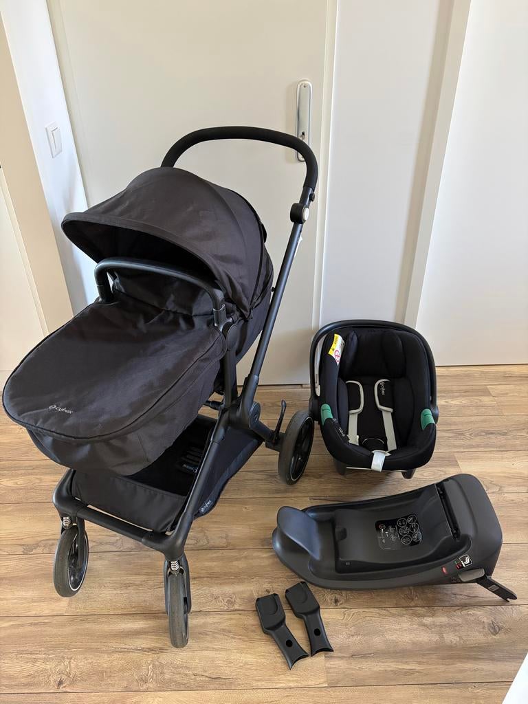 Cybex Eos Combiwagen met Aton B2 i-Size & Base One, Kinderen en Baby's, Kinderwagens en Combinaties, Gebruikt, Combiwagen, Met autostoeltje
