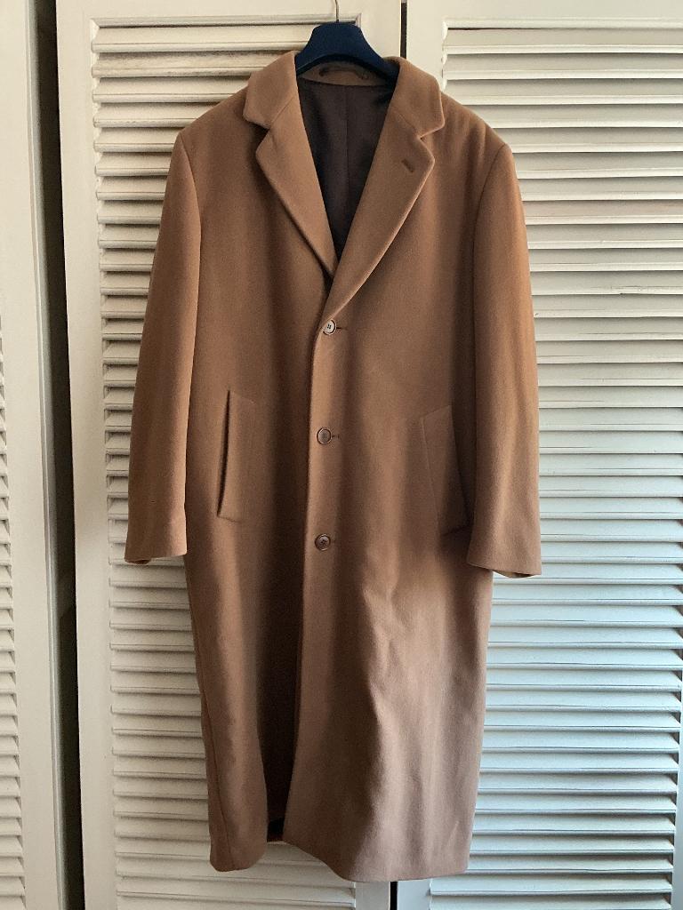 Te koop heren winterjas mt 52, Ophalen, Maat 52/54 (L), Manderley, Bruin