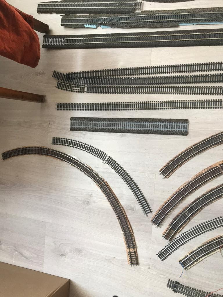 Heel veel Ho rails van oa Roco en Peco, Ophalen, Gebruikt, Gelijkstroom, Rails