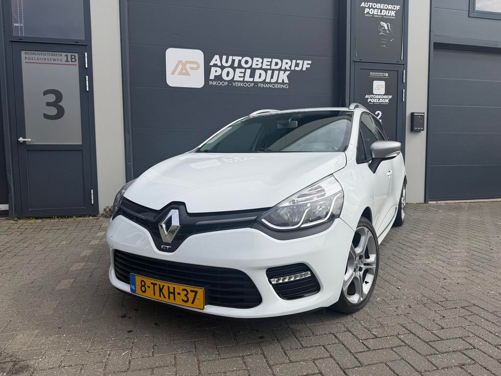 Renault Clio 1.2 TCE 88KW Estate 2014 Wit GT Automaat Nap, Stof, 4 cilinders, Origineel Nederlands, 19 km/l