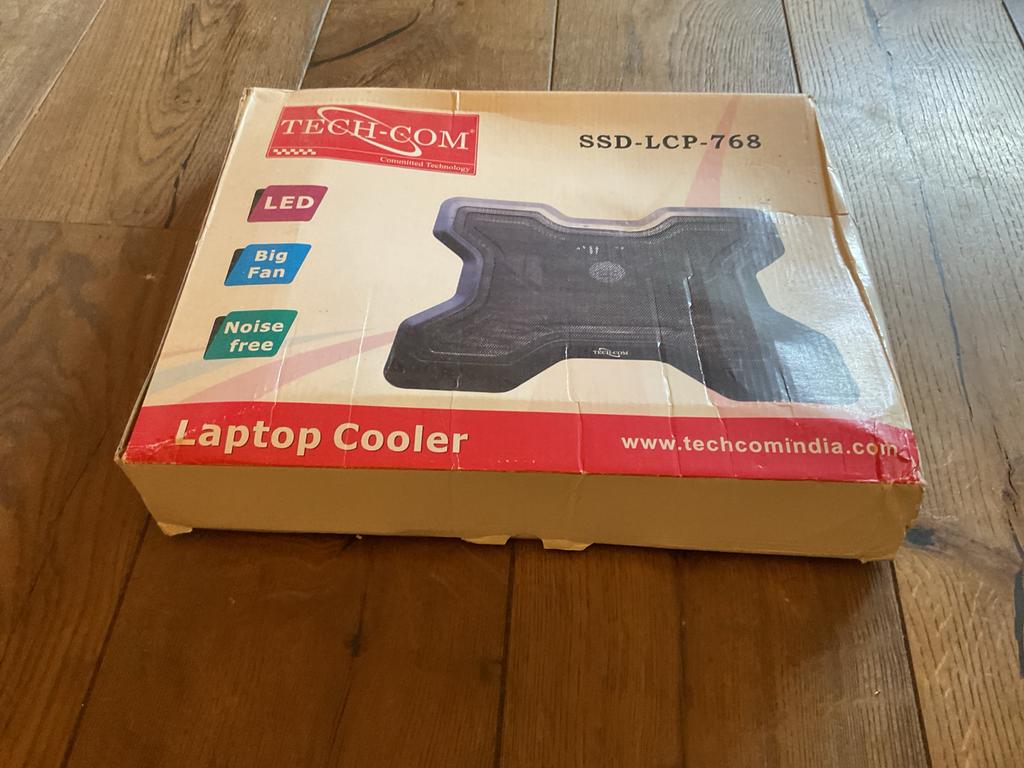 TECH-COM SSD-LCP-768 Laptop Cooler, Ophalen of Verzenden, Zo goed als nieuw, Luchtkoeling