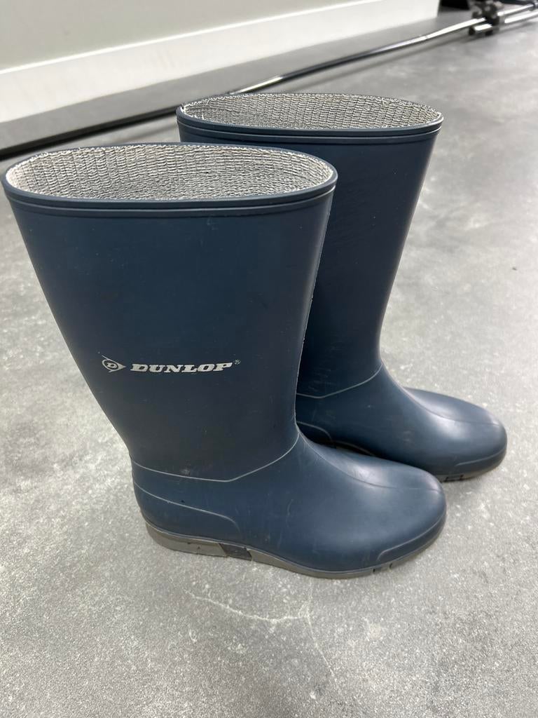 Blauwe Dunlop jongens laarzen - Maat 35, Ophalen, Gebruikt, Laarzen, Jongen