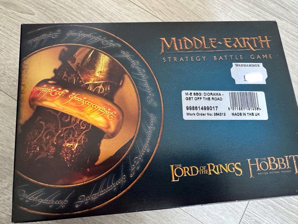 Lord of the Rings Diorama Get Off The Road, Hobby en Vrije tijd, Wargaming, Ophalen of Verzenden, Nieuw, Lord of the Rings