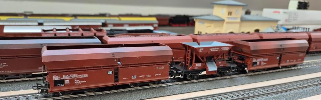 Marklin 4624 2x erz wagons en 1x 4610 kolenwagon, Wisselstroom, Gebruikt, Wagon, Ophalen of Verzenden