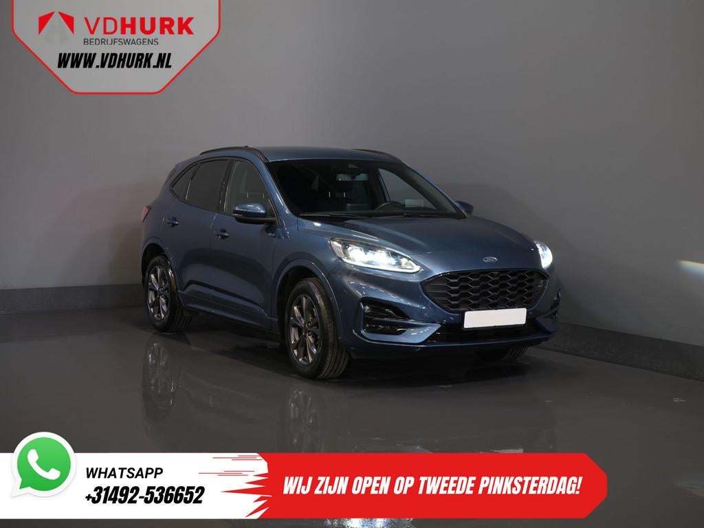 Ford Kuga 2.5 PHEV 225 pk ST-Line LED/ Head-Up/ Adapt.cruise, Auto's, Ford, 14 kWh, Gebruikt, 4 cilinders, Blauw