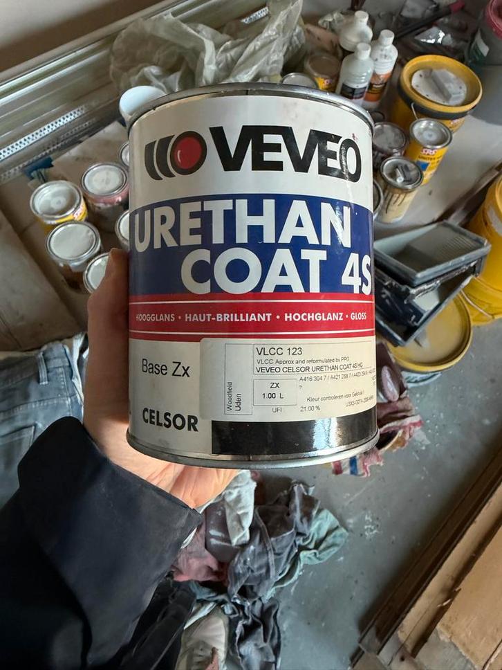 VEVEO Urethan Coat 4S Hoogglans Lak Merlot Mania (Labpaint), Doe-het-zelf en Verbouw, Verf, Beits en Lak, Nieuw, Lak, Minder dan 5 liter