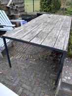 Tuintafel, Ophalen of Verzenden, Gebruikt, Rechthoekig, Hout