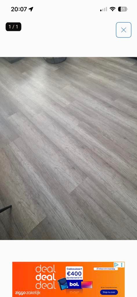 Gratis laminaat - Lichtgrijs, zo goed als nieuw, 50 tot 150 cm, Ophalen of Verzenden, Zo goed als nieuw, 10 m² of meer